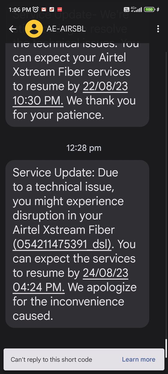 _Ayee_Shiwani's tweet photo. Facing this technical issue a lot from the past few weeks which is affecting the work. Can we expect a resolution from the best service provider or should look for other alternatives?
 @airtelindia @Airtel_Presence https://t.co/Yj3gLCugJJ