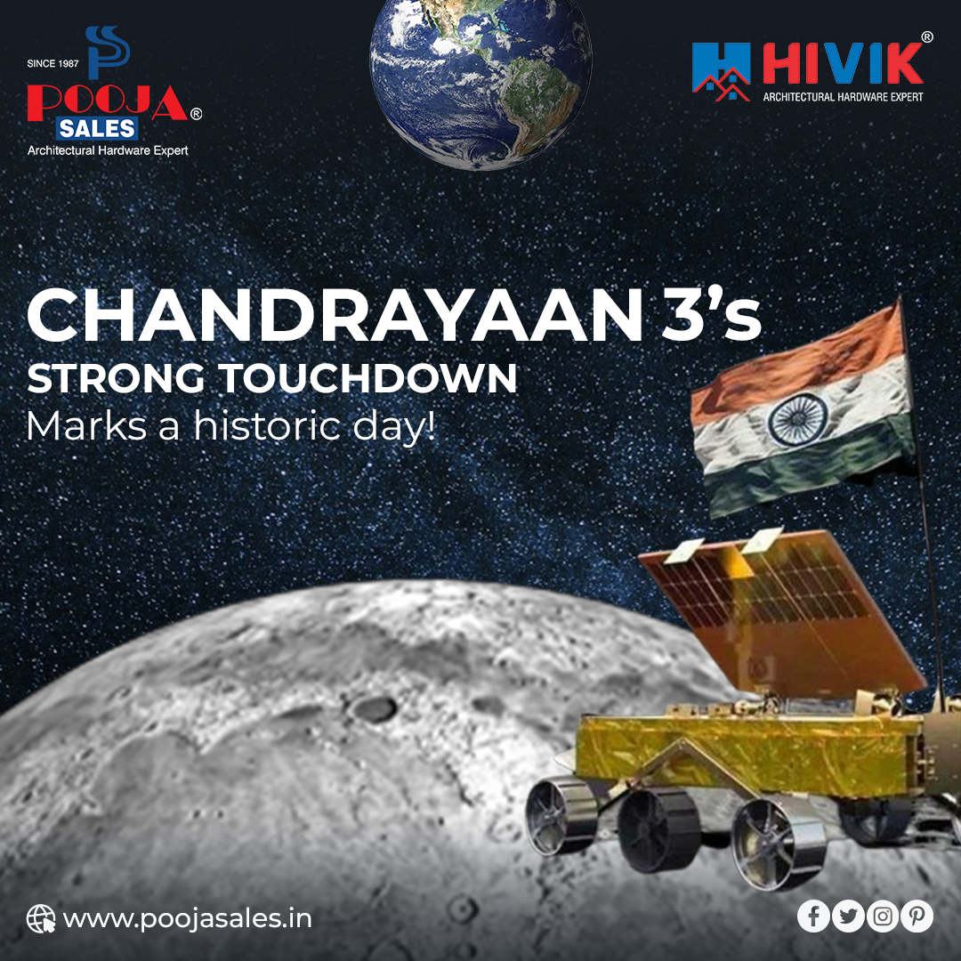 pooja_sales's tweet photo. CHANDRAYAAN 3'S STRONG TOUCHDOWN
Marks a historic day!
#Chandrayaan3 #MoonMission #MissionMoonSuccess #ISRO #LunarExploration #IndiaInSpace #MissionToTheMoon #Chandrayaan #MoonLanding #LunarMission #ISROMissions #IndiaOnMoon #ProudMoment #Hardware #PoojaSalesHardware #India https://t.co/4WVCsOIy8G