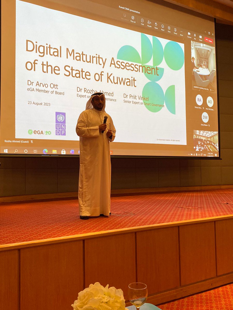 MmvMoises's tweet image. Congrats to @CAIT_KW for launch of #kuwait #Digitalmaturityassessment which UNDP supported. Digitalisation key to stronger development, growth and citizen participation.Key element of #Kuwait2035 &amp;amp; @UNDP StrategicPlan. UNDP stands ready to further support exciting next steps.
