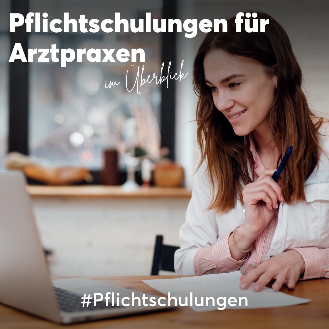 medu_plus's tweet photo. Pflichtschulungen für Arztpraxen im Überblick
Pflichtschulungen sind Schulungen oder Trainings, die von Gesetzen, Vorschriften, Branchenstandards oder Unternehmensrichtlinien vorgeschrieben sind.
Mehr erfahren: https://t.co/c4XBMsI8YY

#arztpraxen #praxismanagement https://t.co/eTSVjg1x7d