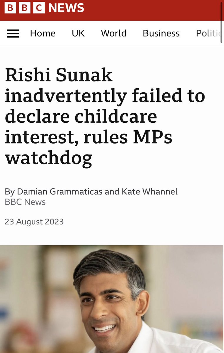 I don’t care whether he disclosed it…

I don’t care whether he registered it

I care that he launched a Govt policy designed to enrich his wife’s company with our money. 

Our politics is rotten to its core.

It needs burning down &amp; starting all over again.