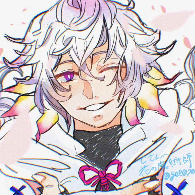 フォロワーさんの推しが描くやつやりたかったんだけど遅筆で一度にたくさんは無理なのでお話できた人に直接聞くことにしたんですけど、これは先日Cさんともくりした時に「推しはおらんか」と詰め寄って描かせてもらったマーリンお兄さんです。推しの押し描き。
