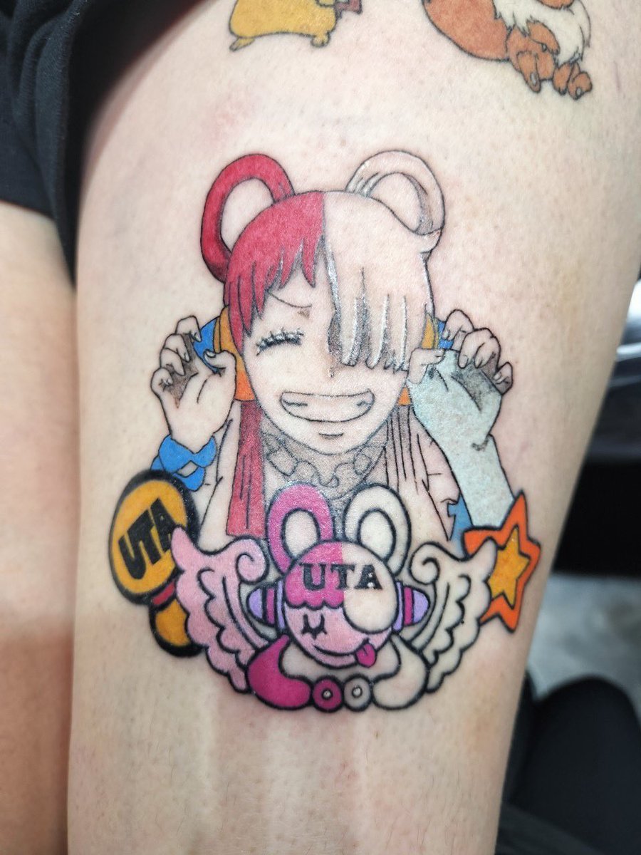 LunarOrbit's tweet photo. ワンピース・ウタ🎤タトゥー
work by @obi_orbit 

#タトゥー #tattoo #刺青 #大阪 #大阪タトゥースタジオ #東大阪 #ワンピース #ウタ #Ado #アニメ #漫画 #ルフィー https://t.co/ZYIMKc2crG