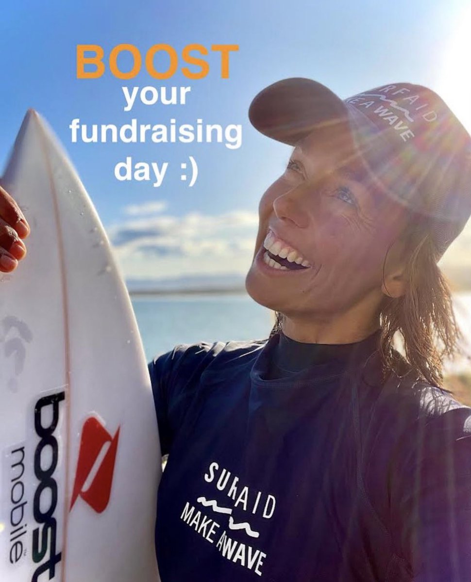 It’s BOOST your fundraising Day with <a href="/SURFAID/">SURFAID</a> X <a href="/BoostAus/">Boost Mobile</a> Today 🧡 🌊 

Your donations will be doubled for 24hrs Thanks to my team at Boost Mobile (see Boost pages for T&amp;Cs)

Donate here : makeawave.co/donate?fbclid=…