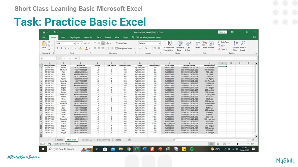 crtayy's tweet photo. Short Class Leraning Basic Microsoft Excel by @myskill_id
Rekomen banget buat yang cari bootcamp untuk switch career, tambah pengetahuan, atau sekedar isi waktu luang, penjelasannya padat dan materi bisa ditonton ulang.

#learnatmyskill https://t.co/0nVE7VcjWd