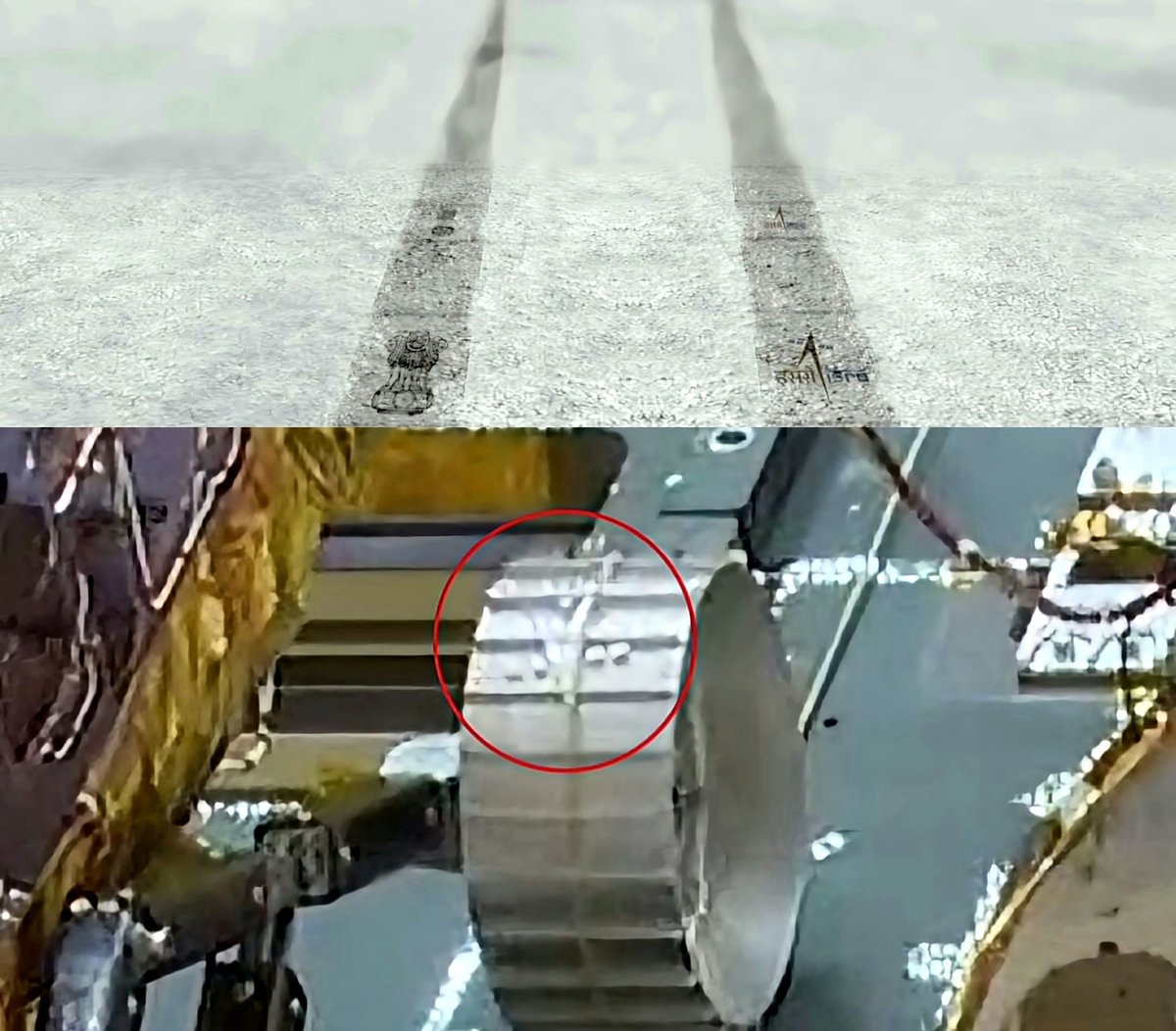 samundragyaan_'s tweet photo. #Chandrayaan3Landing | 'India took a walk on the Moon', says #ISRO as #PragyanRover rolls out of #Chandrayaan3 lander on #Moon 

#Chandrayaan3 #Chandrayaan3Success #Chandrayaan_3 #isrochandrayaan3mission #PragyanRover #praggnanandha #ISRO #Ch_3 #VikramLander #Trending #news https://t.co/Sv1r2n28PY