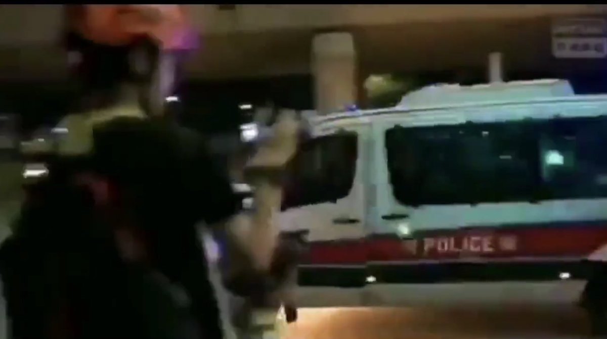 ChrisFowlerMN's tweet photo. @ElysiusThor @kevinkfyam Nice try, stooge. Your video does not show a single ambulance being attacked. All vehicles were police vehicles. https://t.co/9rV1HYwNkv