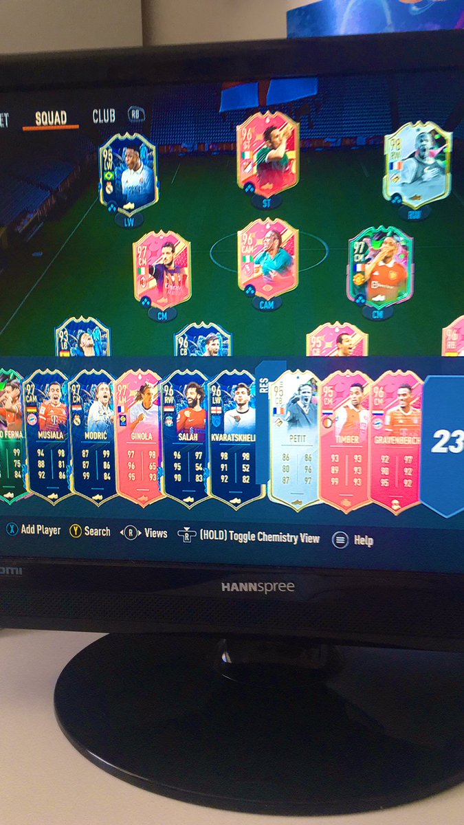 Joshbutts09's tweet photo. @AuzioMF I’ve changed the team around to fit him in https://t.co/MIQF7KwrvK