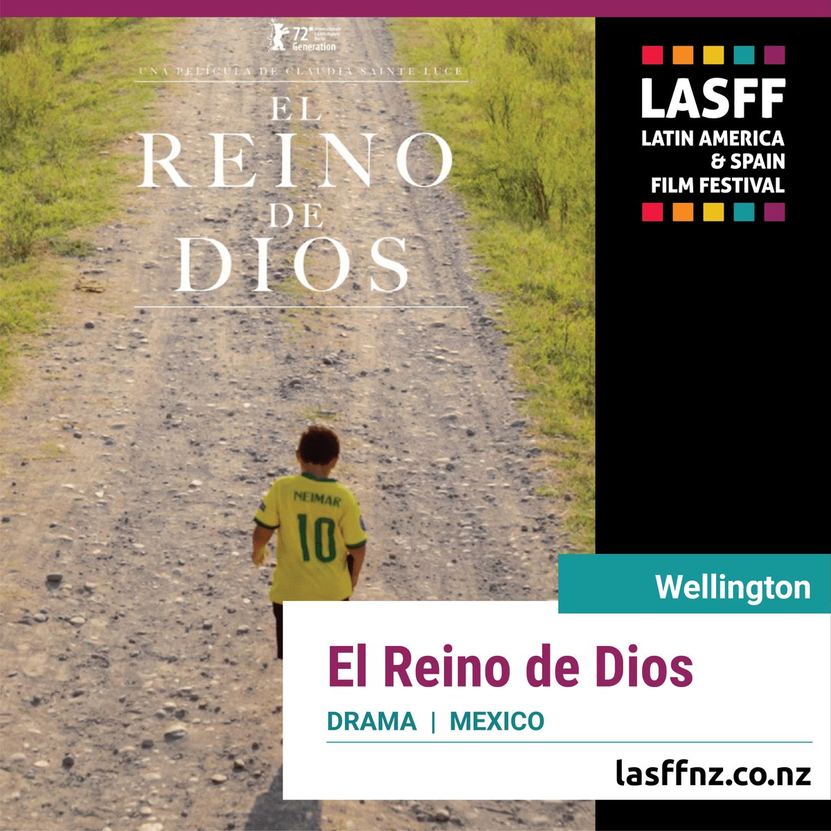 LASFILMFESTIVAL's tweet photo. "The Realm of God"  Mexico - showing tonight at Massey University - Wellington - 6th September Neimar is 8 years old, lives in a small town and is looking forward to his first communion, since his grandmother has assured him that on that day, he will meet God. https://t.co/YQQIMAUbUP