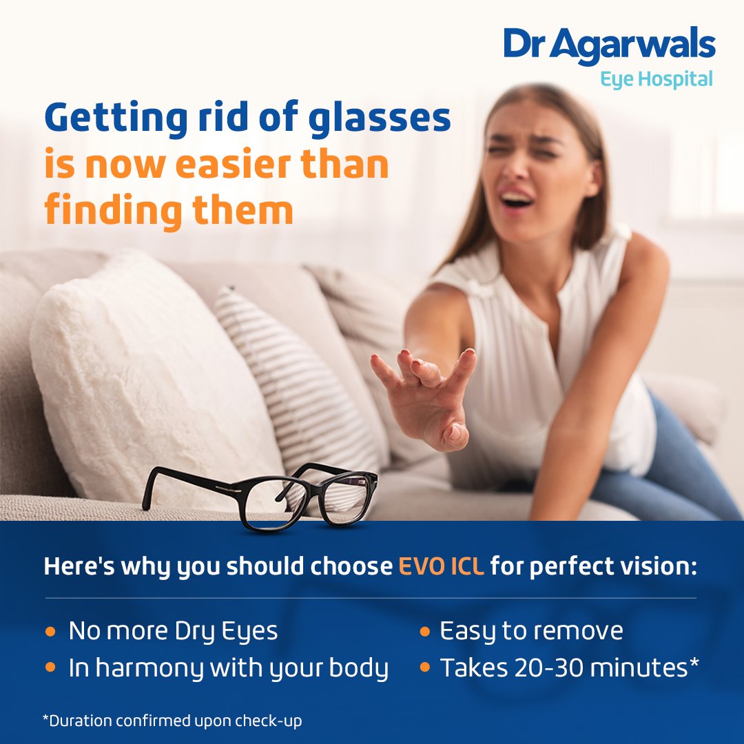 dragarwals_eye's tweet image. Liberate yourself from glasses and contacts, and choose to see the world with zero limitations with EVO ICL.

To find out more, visit
dragarwal.com/eye-treatment/…
 
#EVOICL #EyeProcedure #Eyes #Vision #DrAgarwalsEyeHospital #DrAgarwals