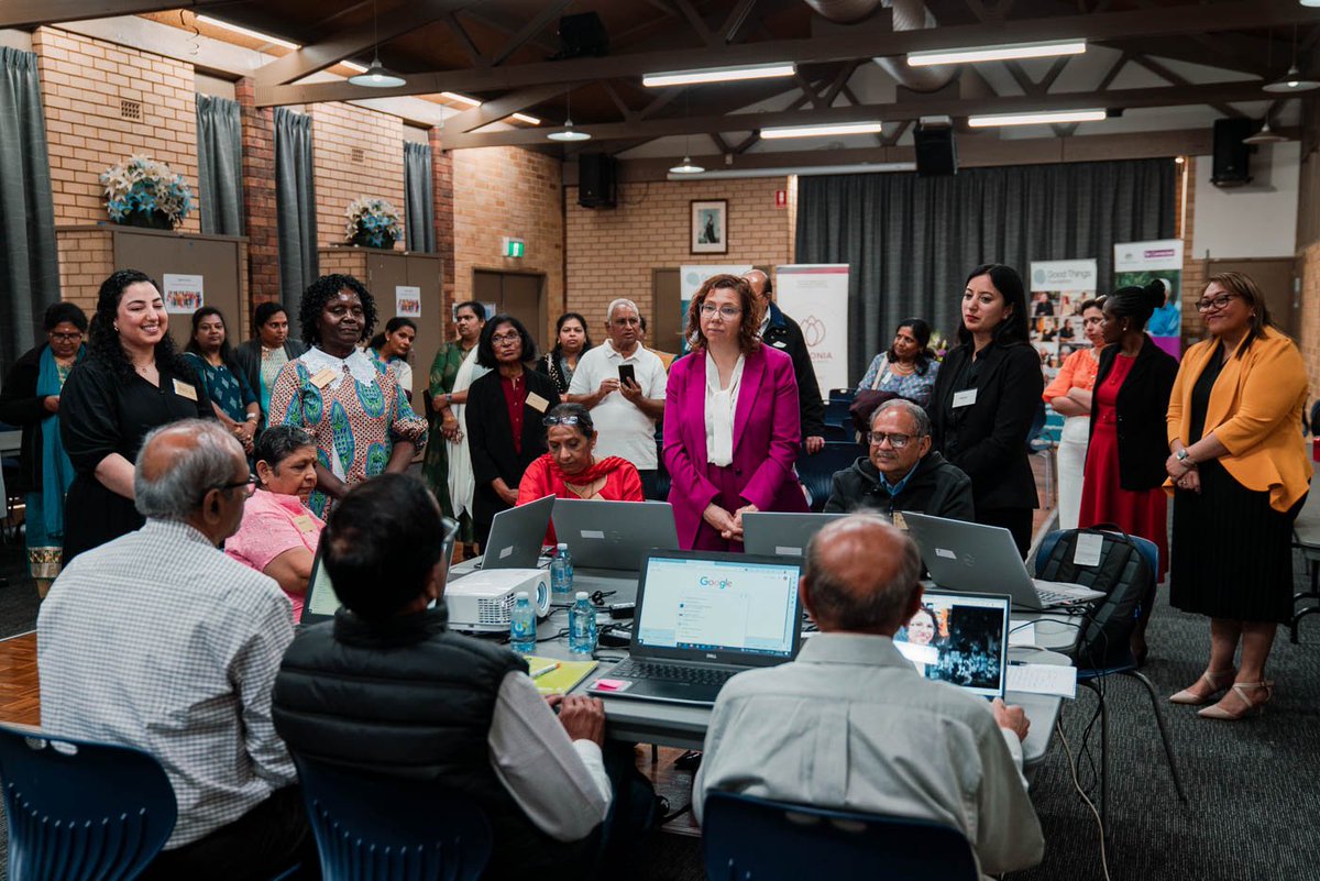 goodthingsaus's tweet image. We had the most joyous day yesterday hosting @AmandaRishworth at Boronia Multicultural Services, Sydney. Digital learners told the minister why #digitalskills in migrant communities matter and shared their personal digital skills stories. It was empowerment in action! @HOSTintl