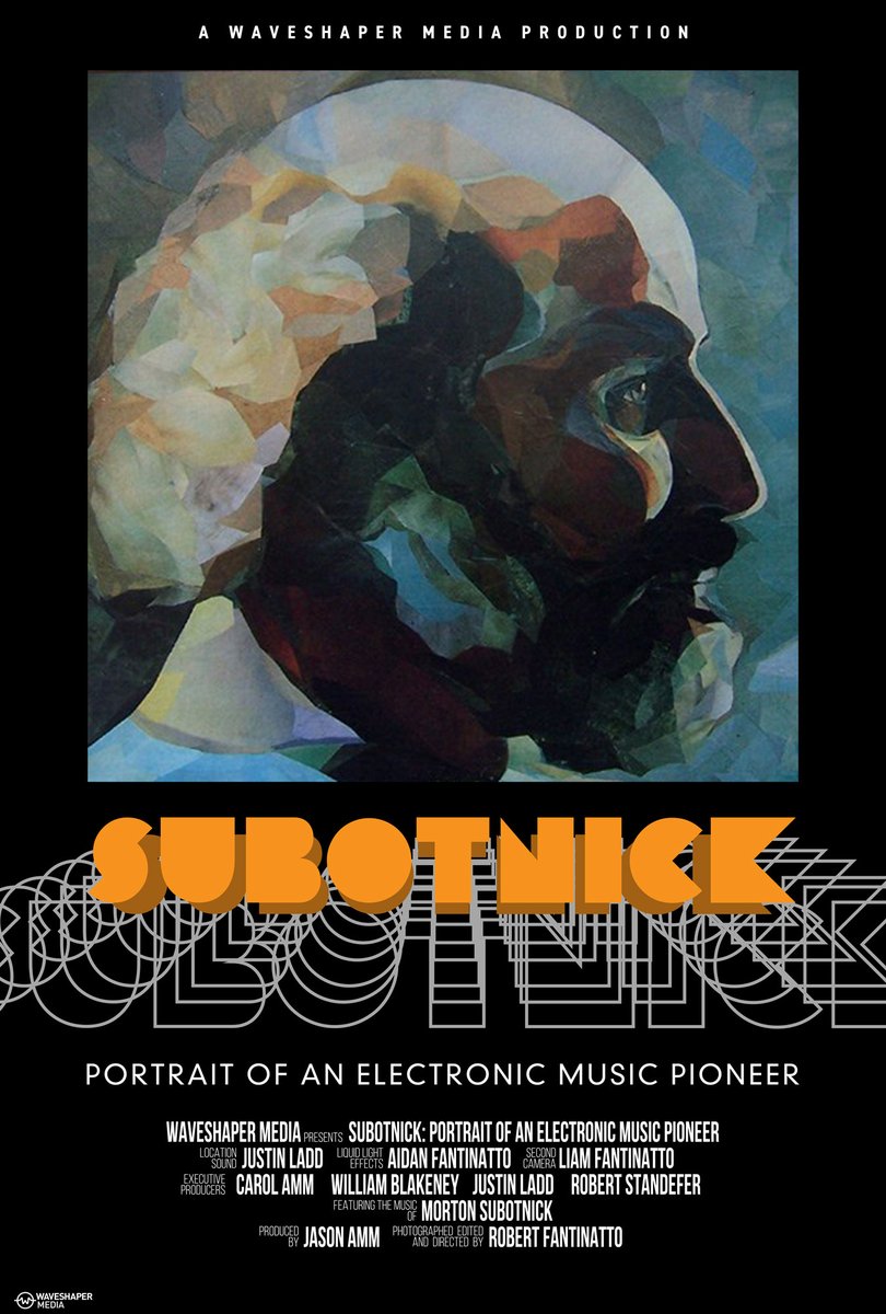 Latest version of our Theatrical Poster:  Subotnick will have it's N.American premiere on October 28th at 6:30pm at the Hot Docs Cinema in Toronto, Canada.

#mortonsubotnick #subotnickfilm #buchla #electronicmusic #silverapplesofthemoon