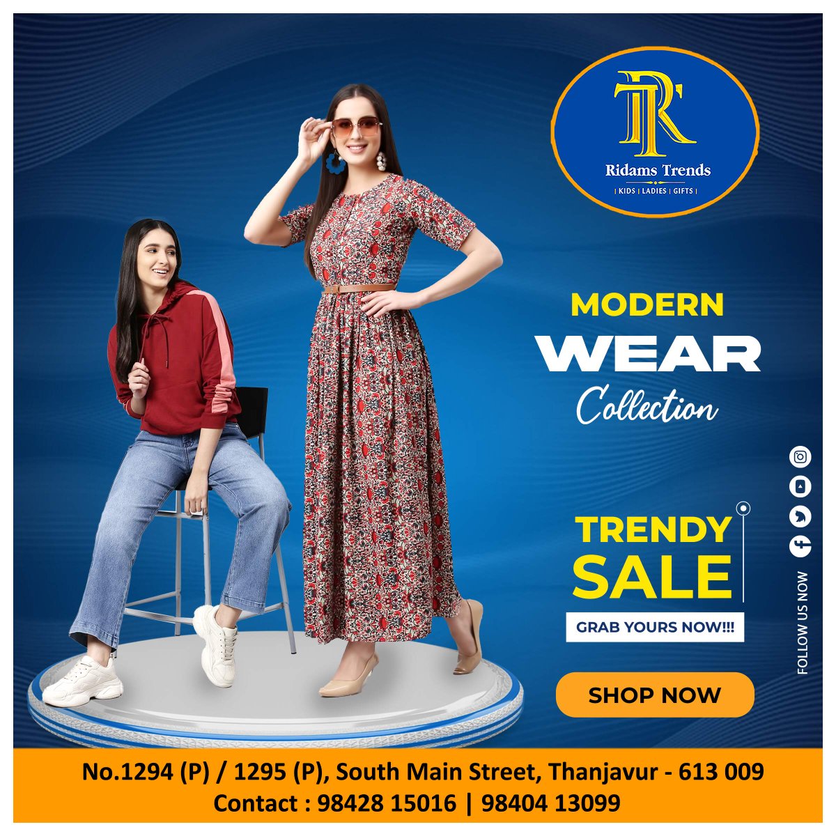 RidamsTrends's tweet photo. " 𝗥𝗶𝗱𝗮𝗺𝘀 𝗧𝗿𝗲𝗻𝗱𝘀 " #RidamsTrends #kids #gifts #ladieswear #ladies #kidswear #returngifts #Thanjavur #tanjore #Tn49  #Ridams_Trends #latesttrends #kidscollection #womensfashion #womenswear #apparel #women #saree #chudidhar #salwarsuit #cottonsaree #kurtis https://t.co/9j7nN6amh0
