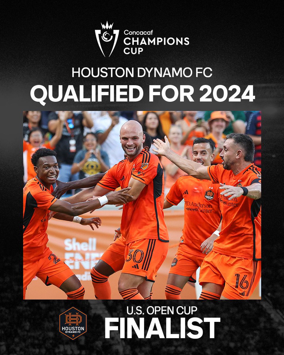 MLS's tweet photo. FINAL BOUND 👏

@HoustonDynamo advance to the @opencup final and also secure a spot in @TheChampions. https://t.co/H7ntVTlfDf