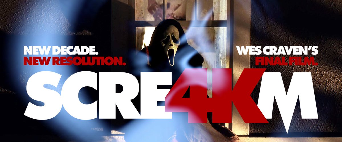 nickmeece's tweet image. #Scream4 in 4K. #WesCraven’s final film. Let’s goooooo!