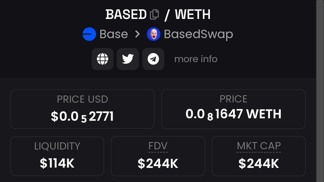 Stormunitedforc's tweet image. Incredible numbers for #BUILDONBASE,congrats @brian_armstrong 🫡

Now imagine missing @BasedSwapDex having first partn @gotbit_io and relationship w @kyle_chasse / @paid_network #launchpad.

#FARM contract also under #audit - better #SAFU than sorry 👌