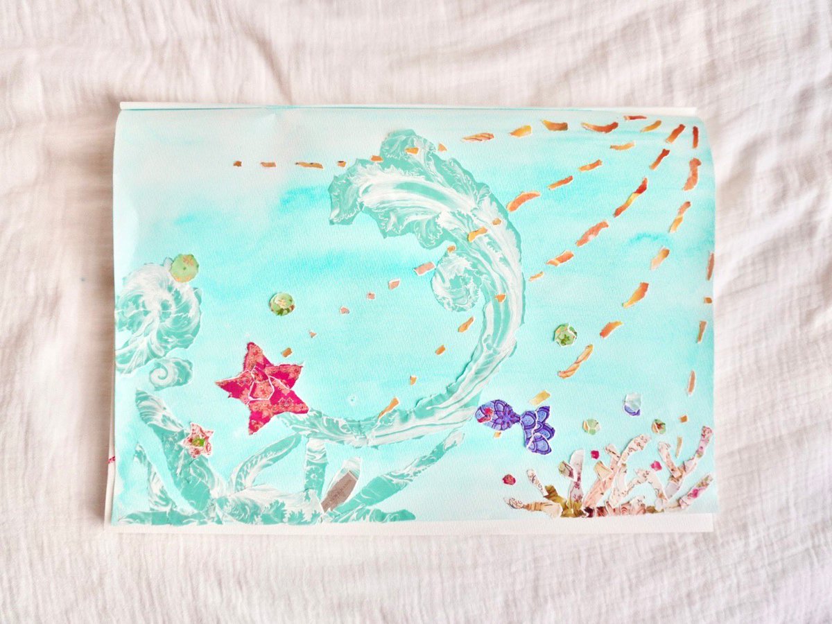 Otonanozukoclub's tweet photo. 🎨発散アート ちぎり絵🎨
今回は「ちぎり絵」にチャレンジ💪🏻
テーマはなんでもOK🙆
思いのままに折り紙や画用紙を無心でちぎって貼っていくプロセスを通して没頭できるプログラムとなっています🌈
#ちぎり絵 #アート #色画用紙 #折り紙 #図工 #工作 #おとなの図工クラブ #OZC #Twitterで楽しむ展覧会 https://t.co/Nl5AJXPtJp