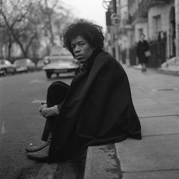 Jimi Hendrix in London, 1967. Photo by Rob Bosboom