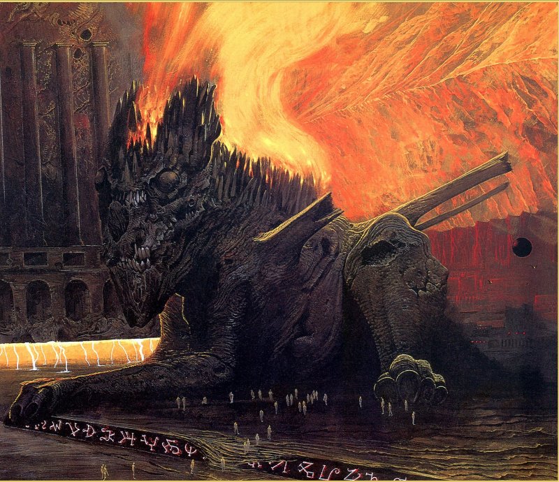 grimwilkins's tweet photo. It's always a good night to look at some Wayne Barlowe https://t.co/LdPskx4ISw