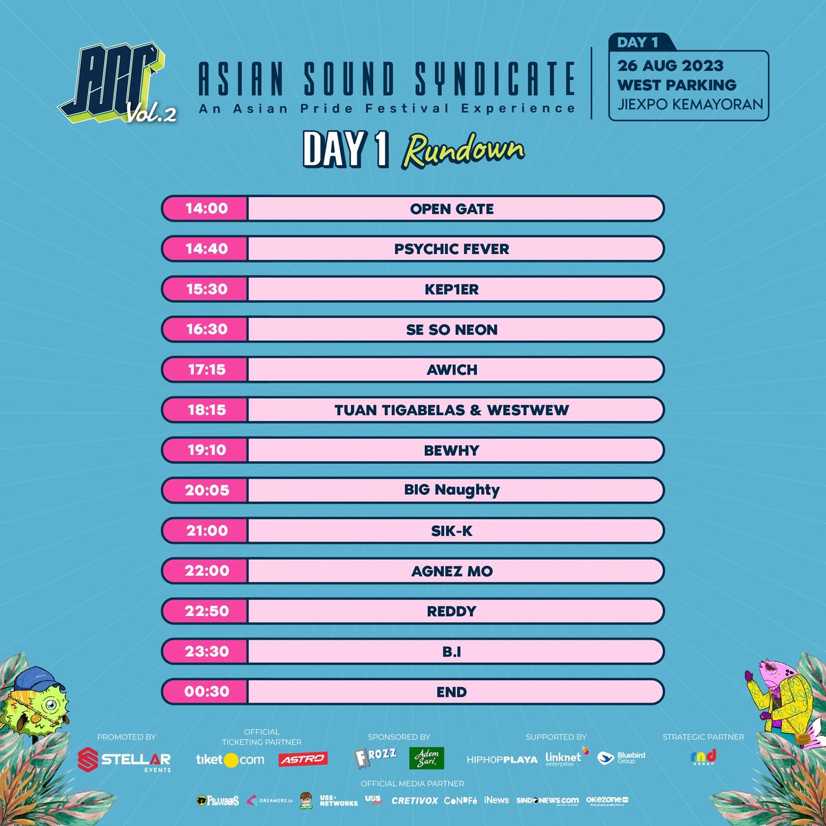 SCHEDULE: @AGNEZMO will be performing at the Asian Sound Syndicate Festival | Saturday, August 26th, 2023 | 10.00–10.50 PM | West Parking, JIEXPO Kemayoran, North Jakarta, Indonesia. 

Don't miss it! ❤️