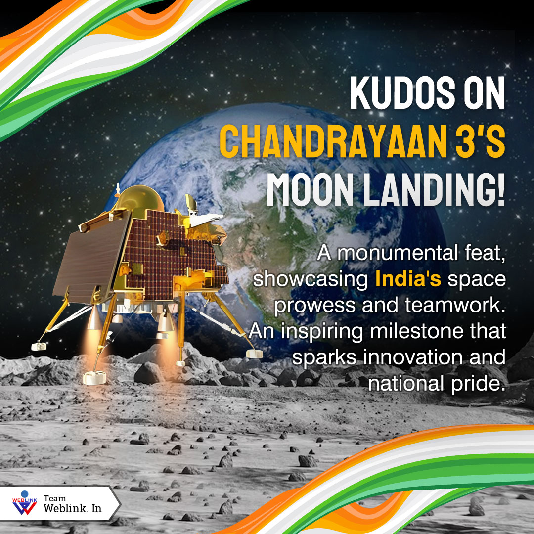 ExportersIndia's tweet photo. BREAKING | India scripts history as #Chandrayaan3's #Vikramlander successfully touches down on Moon's south pole.
#Chandrayaan3Triumph #LunarExploration #ISROAchievement #SpaceMilestone #IndiaInSpace #PrecisionLanding #MoonInsights #TechnologicalFeats #GlobalAdmiration https://t.co/b6HsNaIeBn