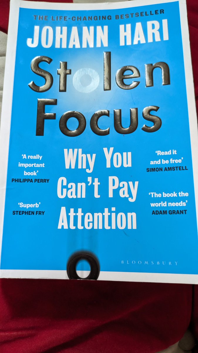 What a fantastic book. Ha s made me think a lot about how you focus and made me about more as I start my graduate certificate program in educational technology <a href="/michiganstateu/">MSU</a> 
Great recommendation from my 15 yr old glad he is thinking about it as well.
<a href="/johannhari101/">Johann Hari</a>