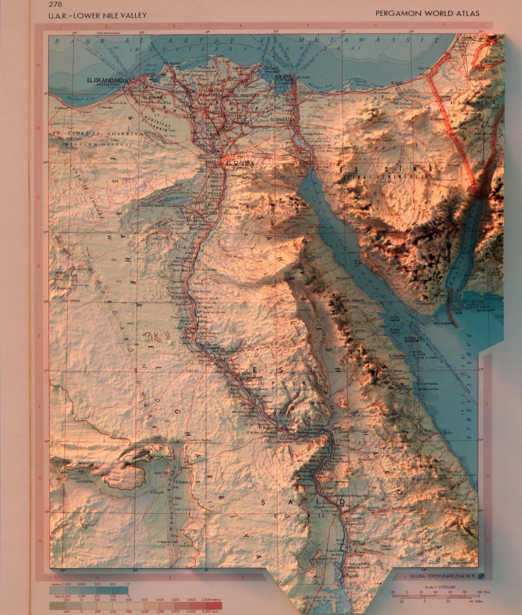 theepicmap's tweet photo. Topography of Egypt https://t.co/HAaUSQWBpp