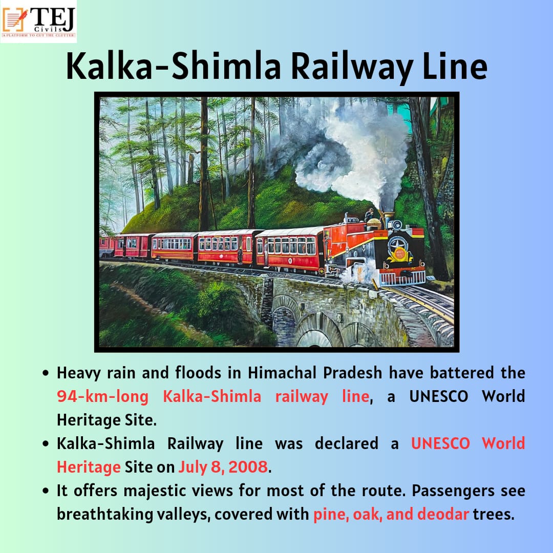 Kalka - Shimla railway Line  #RASPrelims #Prelims2023 #Tejcivils