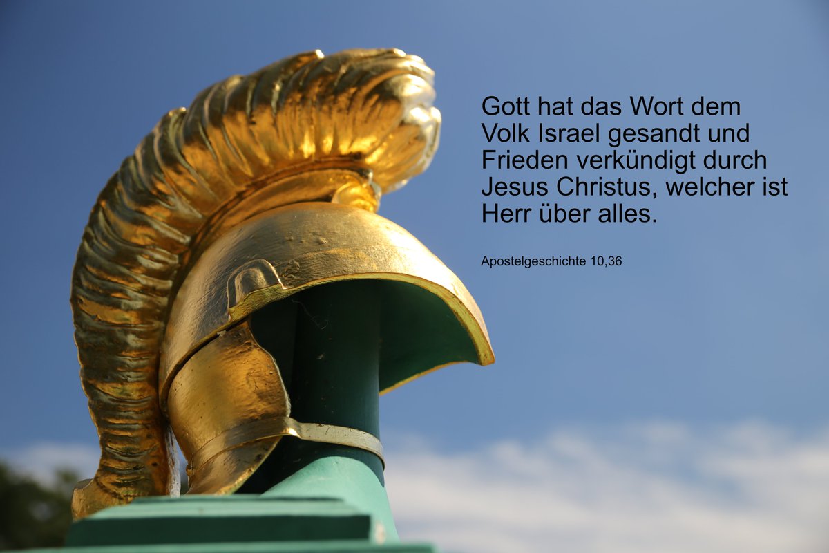 Petrus begegnet dem römischen Hauptmann Kornelius und lernt, dass Gott jedes Volk liebt. Wir hätten besser die Bibel lesen sollen in unserer dunklen Zeit......
Der Tag, er sei euch gesegnet. Guten Morgen miteinander!