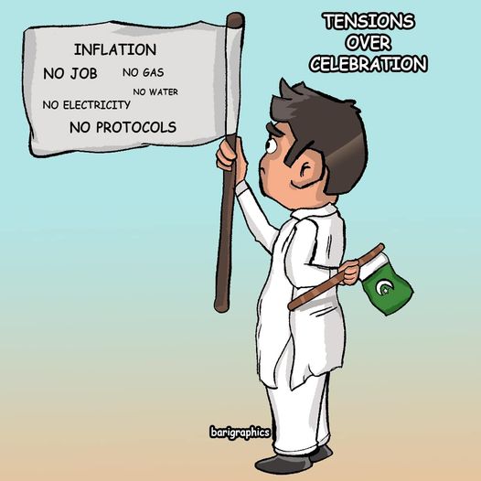 steve_hanke's tweet photo. #PAKWatch: NO DEMOCRACY, NO ELECTRICITY, NO GAS, MOUNTAINS OF DEBT, A WORTHLESS CURRENCY, &amp; SKY HIGH INFLATION. Welcome to Pakistan. Today, I measure PAK's inflation at 42%/yr. https://t.co/x57dJTLm56