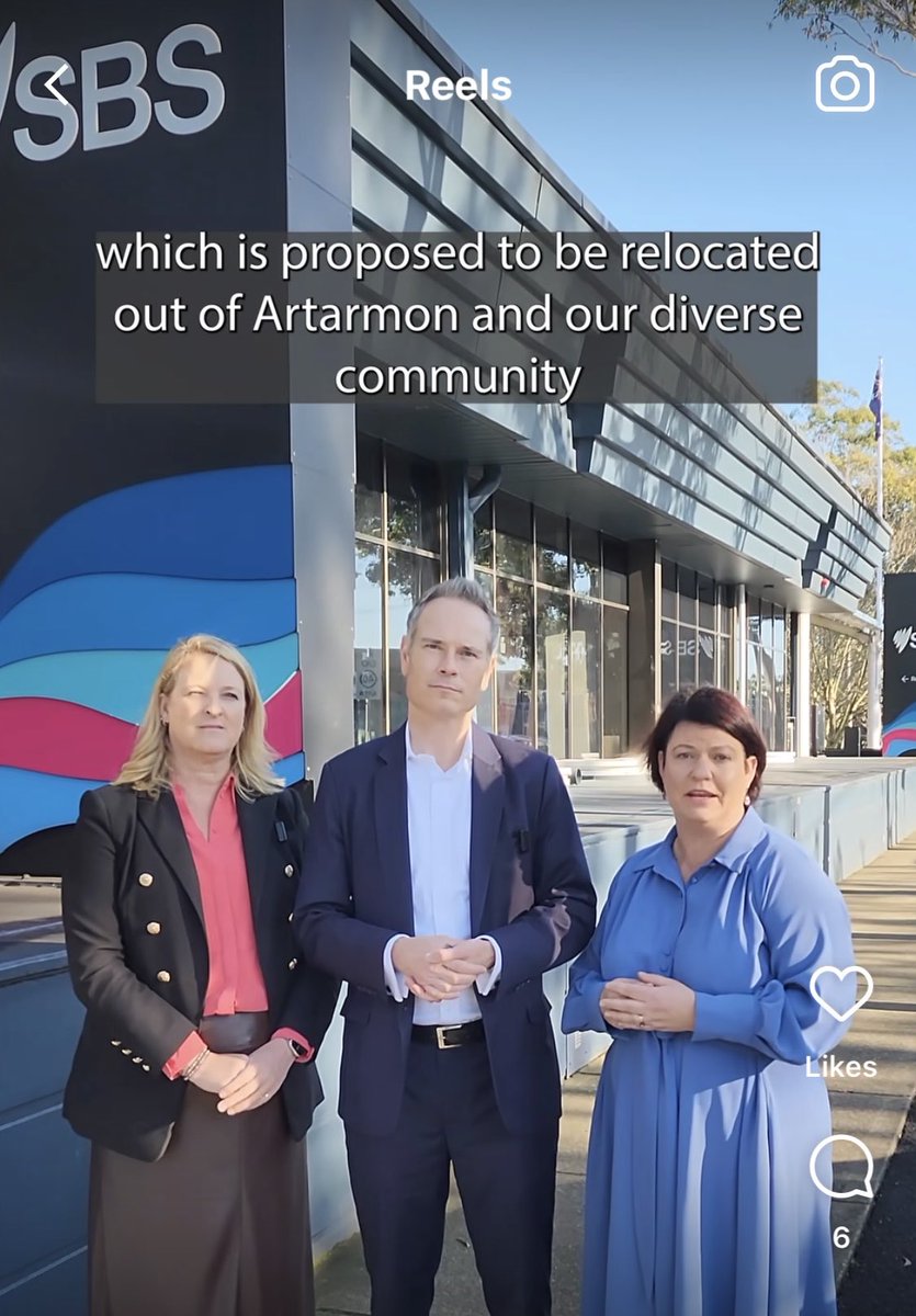 How dare SBS think about moving their office to Western Sydney from “our *diverse* community” of … ARTARMON 😂😂😂