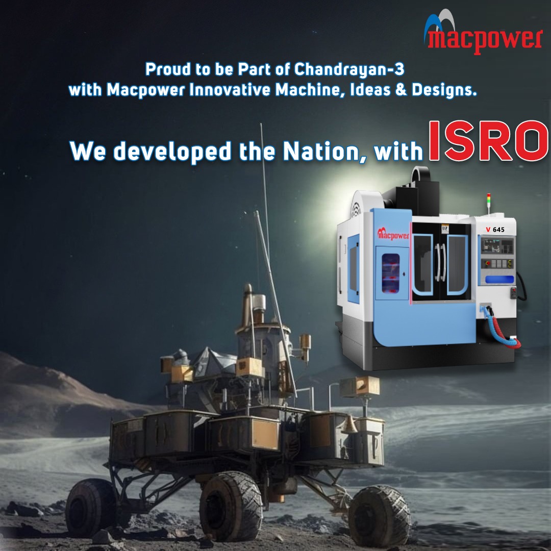 Macpower_CNC's tweet photo. Proud to be part of Nation's Success..... #ISRO #Chandrayaan3 #macpowercnc https://t.co/qsgsrB8X3d