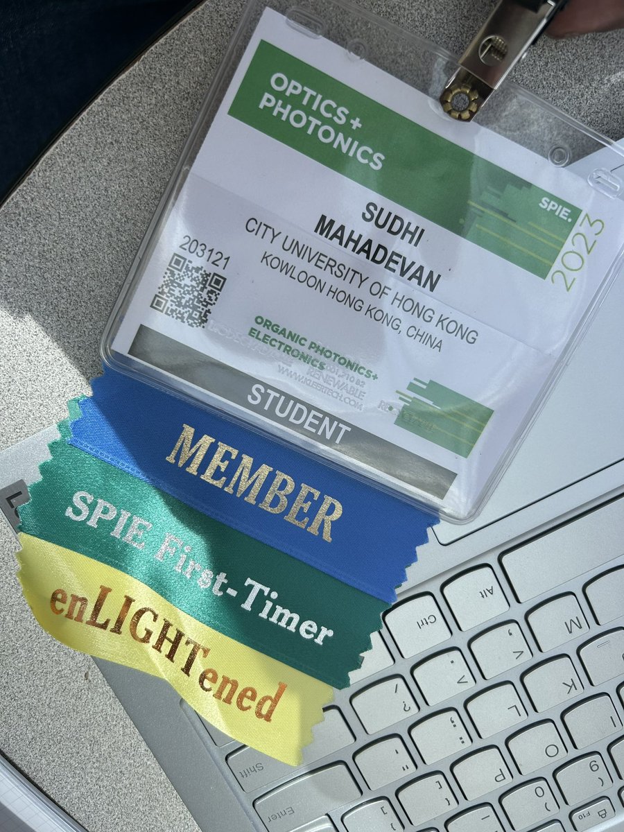 #SPIEOpticsPhotonics Perks of being a SPIE-first timer…
#CityUniversityofHongKong