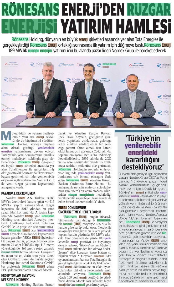EnerjiCalisani's tweet photo. RÖNESANS ENERJİ'DEN 189 MEGAVATLIK ENERJİ YATIRIMI (Analiz Gazetesi) https://t.co/fHstkWwfZr