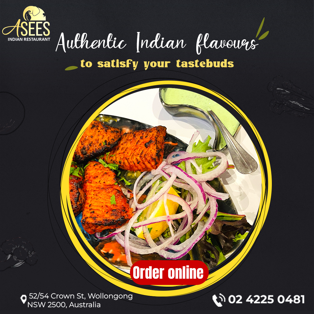 Authentic Indian flavours to satisfy your tastebuds 
Order online 
☎️ 02 4225 0481
asees.com.au

#AseesRestaurant #WollongongEats #FoodieFiesta #CelebrateInStyle #PartyHall #nsw #Australia #FoodieLife #InstaGoodFood #Wollongong #FoodiesOfAustralia #WollongongFoodScene
