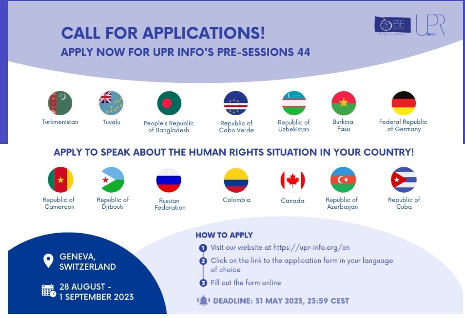 zaur_fikret's tweet photo. Get ready for UPR Pre-session 44! 🤝 A dynamic event where nations share strides in human rights. Let's engage, collaborate, and push for a world where dignity and equality reign. #UPRinfo #UPR44 #HumanRights #GlobalUnity #UNHRC https://t.co/nwtvbXaupw