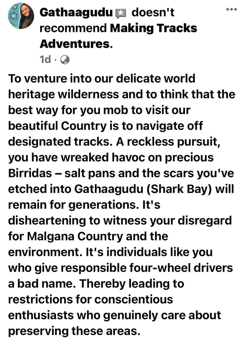 JayStill4's tweet photo. Friends of #SharkBay stand behind the #Shire the #Malgana Rangers and #Elders, #Gathaagudus in condemning this senseless #destruction.
The #YouTube TV Show Making Tracks Adventures have made tracks over thousands of years worth of Shark Bay Gathaagudus #protected #fragile #flora https://t.co/wsER7IFlDp