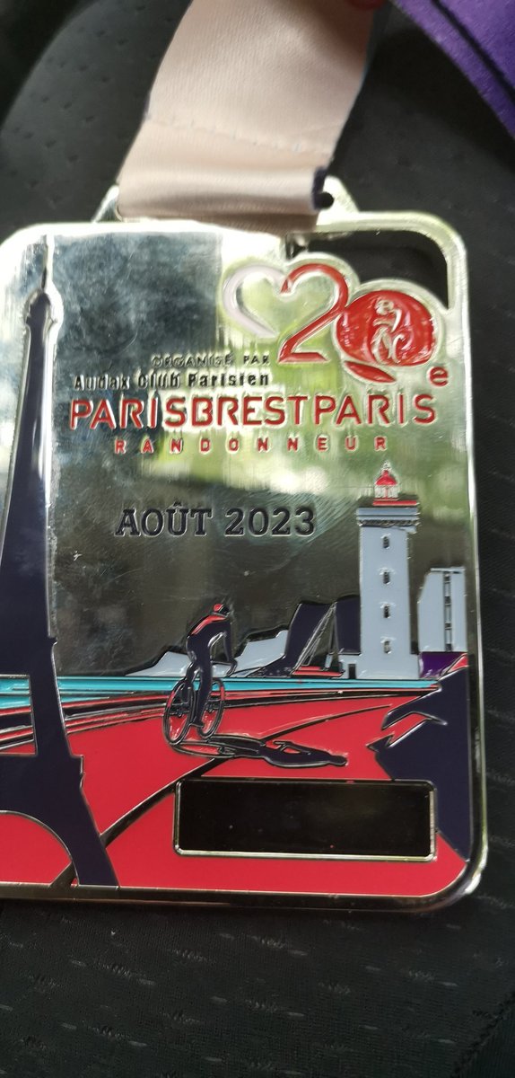 ABx3145's tweet photo. #pbp2023abx ainsi s'achève la troisième saison d'Alain sur le Paris Brest. 75h cette fois ci. Pile dans les 3 jours de canicule, impec pour griller du cycliste... https://t.co/eKs9BAkrnN