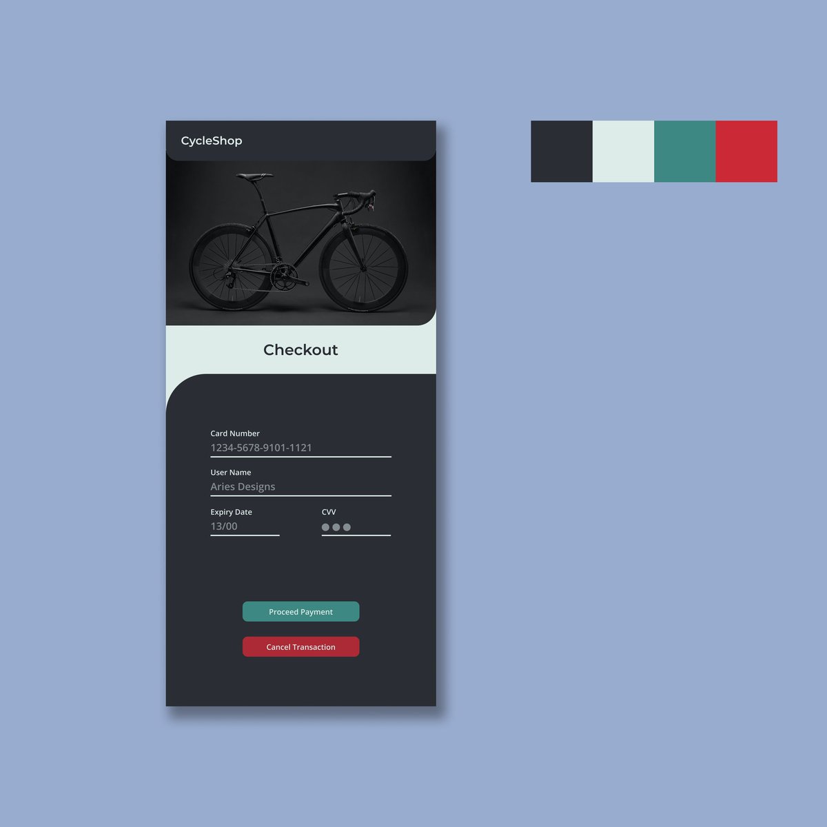 _Akhilesh_1's tweet photo. Why not give a new look for an e-commerce check out page.

#dailyui #dailyui002 #uiux #checkout https://t.co/Z3csgNsytu