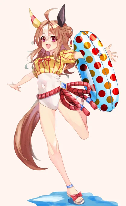 リッキー! 水着! #コパノリッキー #ウマ娘