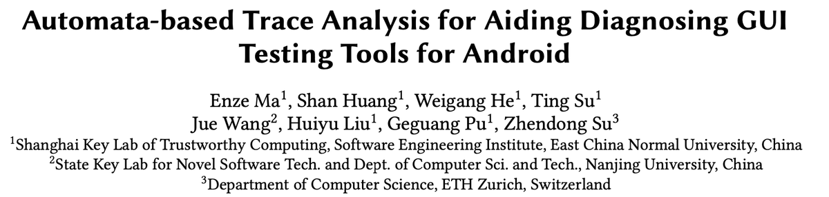 su_tingsu's tweet photo. Our another FSE’23 work: given a bug, if a fuzzer cannot find this bug, can we give some explanations?
We take the first step to explore this interesting problem in GUI fuzzing.  

[PDF]: https://t.co/uHA1VFVfdZ
[Tool]: https://t.co/BBjehW3Kgv
[More]: https://t.co/kkUvwjFHWv https://t.co/H2hacKfURS