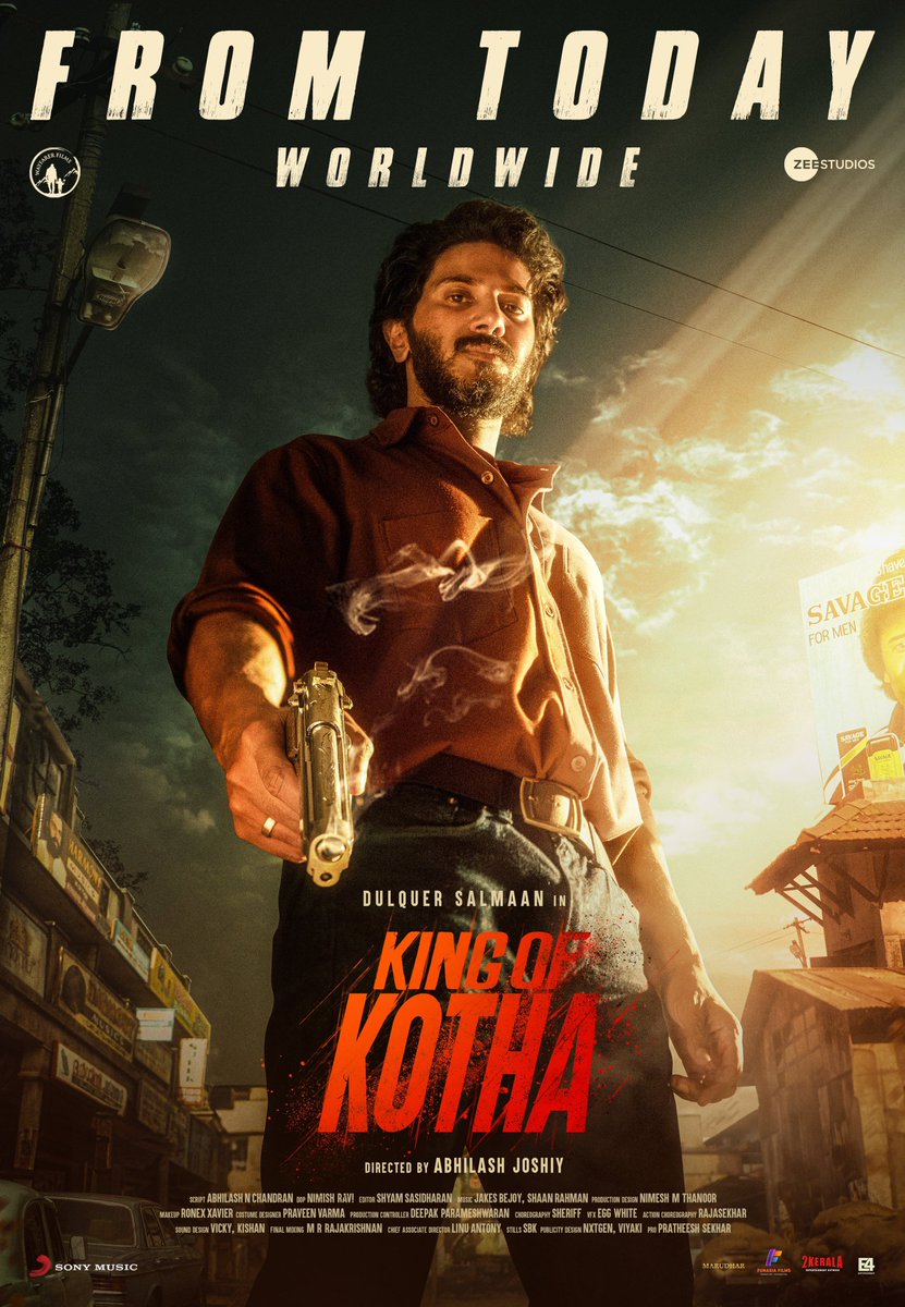 #KingOfKotha is all yours! Enjoy this entertainer in cinemas now ❤️‍🔥