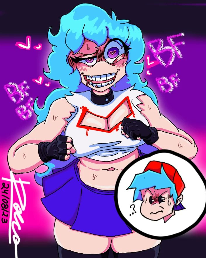 RocketBY123456's tweet photo. Uma fanart no digital de fnf que eu fiz, curtiram? #fnf #fanart https://t.co/TYRPSbSkrc