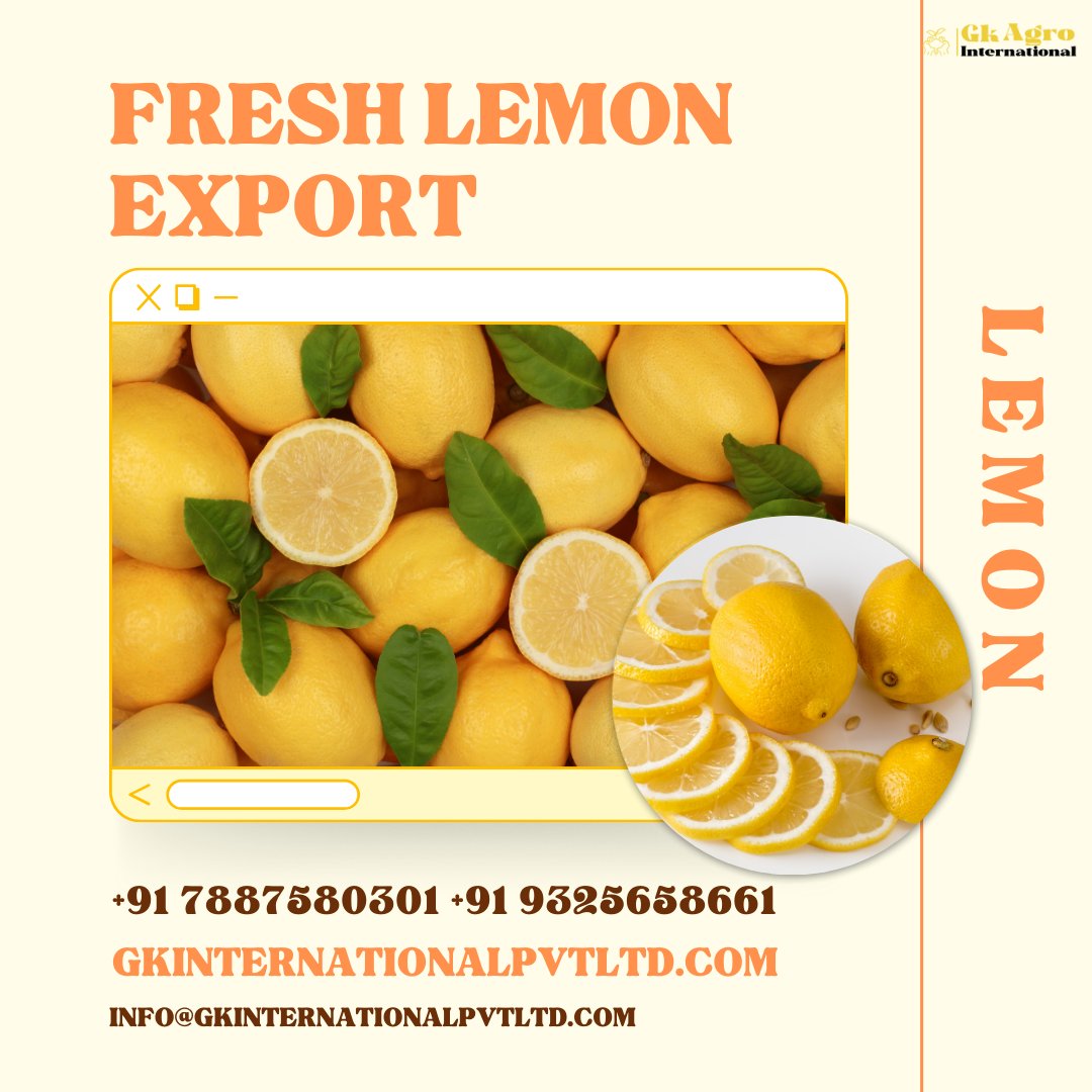 SayedKhale61794's tweet photo. Sour to Sweet: Embrace Lemon Treats.
#LusciousLemonExports
#GlobalLemonTrade
#ZestyCitrusExports
#LemonDelightWorldwide
#SourToSweetExports
#LemonFreshGlobal
#CitrusHarvestExports

Visit: https://t.co/2j6eoHmCXt https://t.co/NK0zMfmJTV