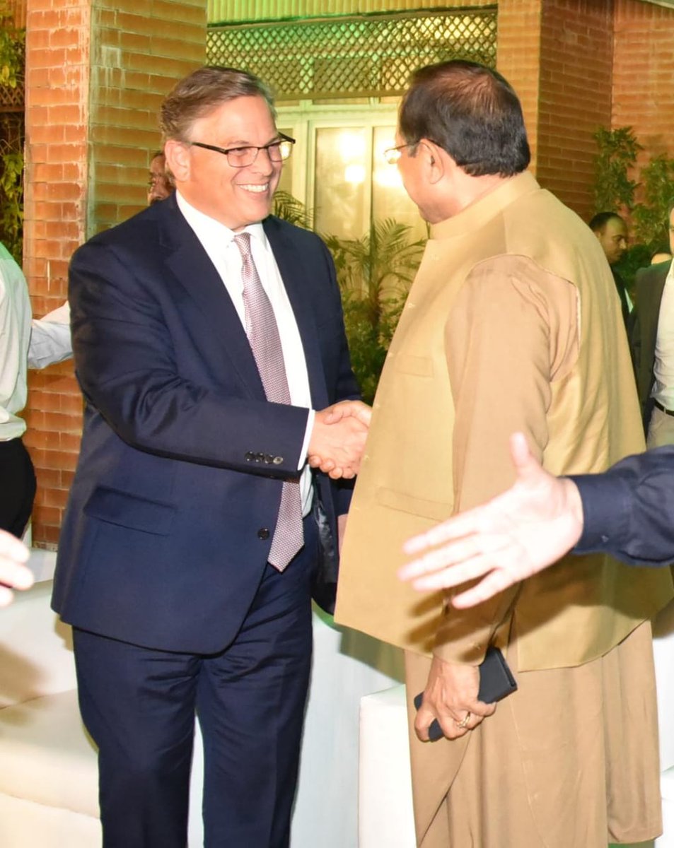 SenatorDilawar's tweet photo. Senator Haji Dilawar Khan welcoming a delegation from the United States including; US congressman Darin LaHood accompanied by US Ambassador in Pakistan, Donald Blome at the dinner in Senate House hosted by Chairman Senate of Pakistan Mir Sadiq Sanjerani. #Islamabad https://t.co/l56Ktvxijz