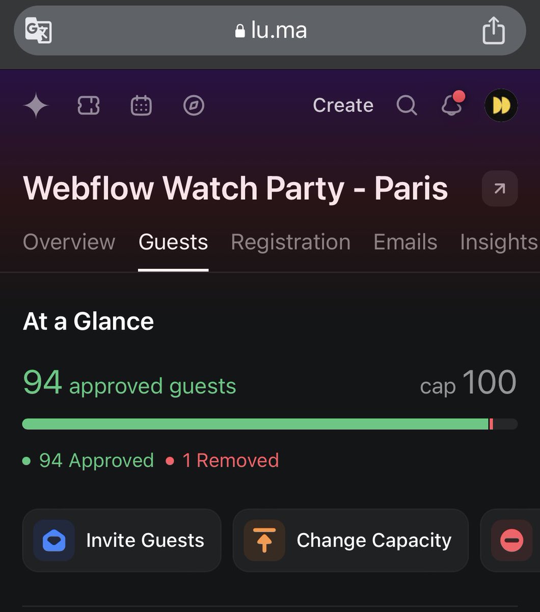 florian_bodelot's tweet photo. Less than 48 hours after announcing the #1 Webflow Watch Party in Paris, we are already almost at full capacity!
Time for us to reconsider this first @webflowconf event in 🇫🇷 and move to a bigger stage! 👀
#WebflowConfWatchParty #WebflowConf https://t.co/pnHGtMXyLF