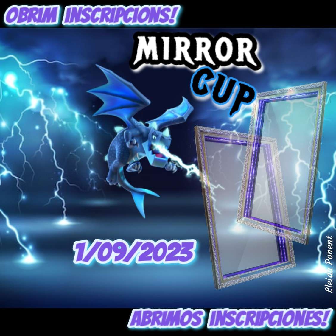 Els rumors eren certs, torna la #MirrorCup !! El 1 de setembre s'obren inscripcions!!
Los rumores eran ciertos, vuelve la #MirrorCup !! El 1 de septiembre se abren inscripciones!!
discord.gg/SBu7a5zGYy