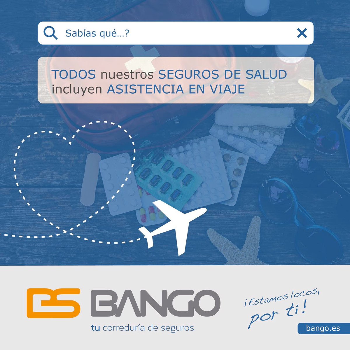 TODOS nuestros SEGUROS DE SALUD incluyen ASISTENCIA EN VIAJE ✅✈️

Infórmate sin compromiso en nuestra red de oficinas, ¡y viaja seguro! #BANGO 🟠🔵⚪️

#BangoSeguros | #CorreduriaDeSeguros | #SeguroDeViaje | #AsistenciaEnViaje | #SeguroDeAsistenciaEnViaje | #SeguroDeSalud