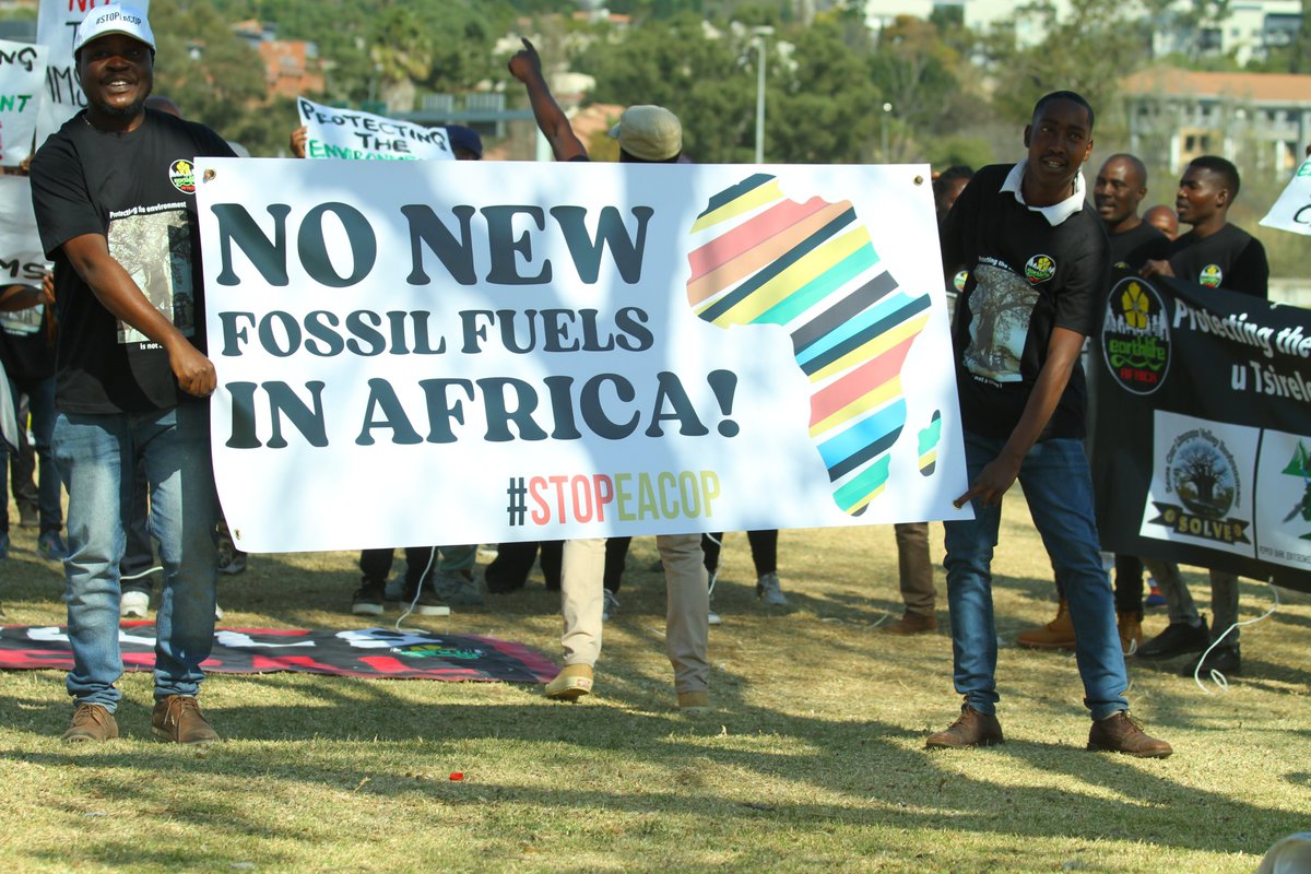 SAfmRadio's tweet photo. [ON AIR] Civil Society Organisations protested yesterday against BRICS especially China who they say continues to pursue for fossil fuel extractions in Africa. Kholwani Simelane - Advocacy Officer @TheGreenConnect on #SAfmSunrise with @StephenGrootes #BRICSProtest #sabcnews https://t.co/xrJSAxMwKh