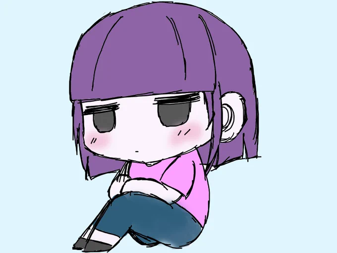 外出先で描いた なるみちゃん 